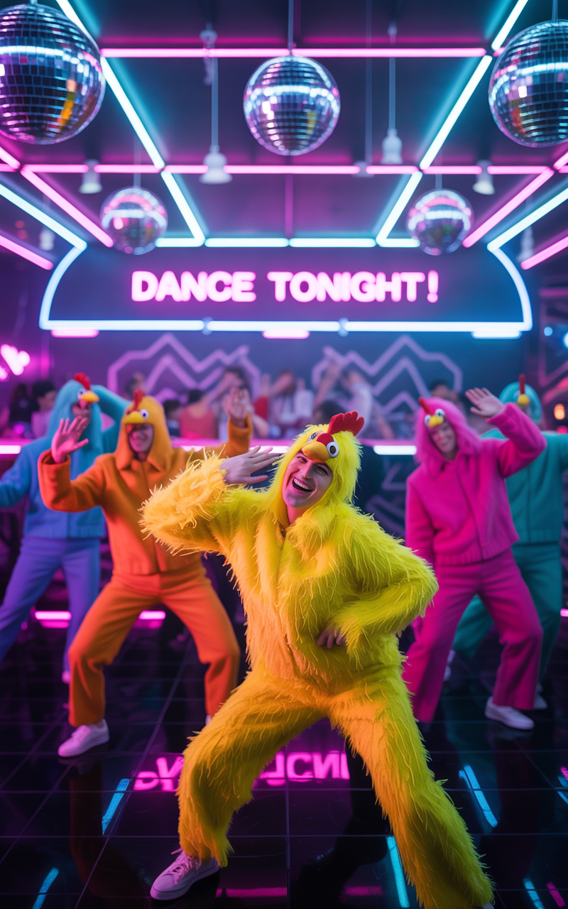 Dancing crowd